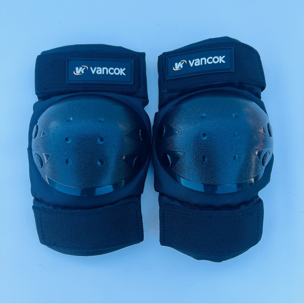 Vancok Shell Cover Knee Pad Protector For Cycling Skateboarding Skating Black